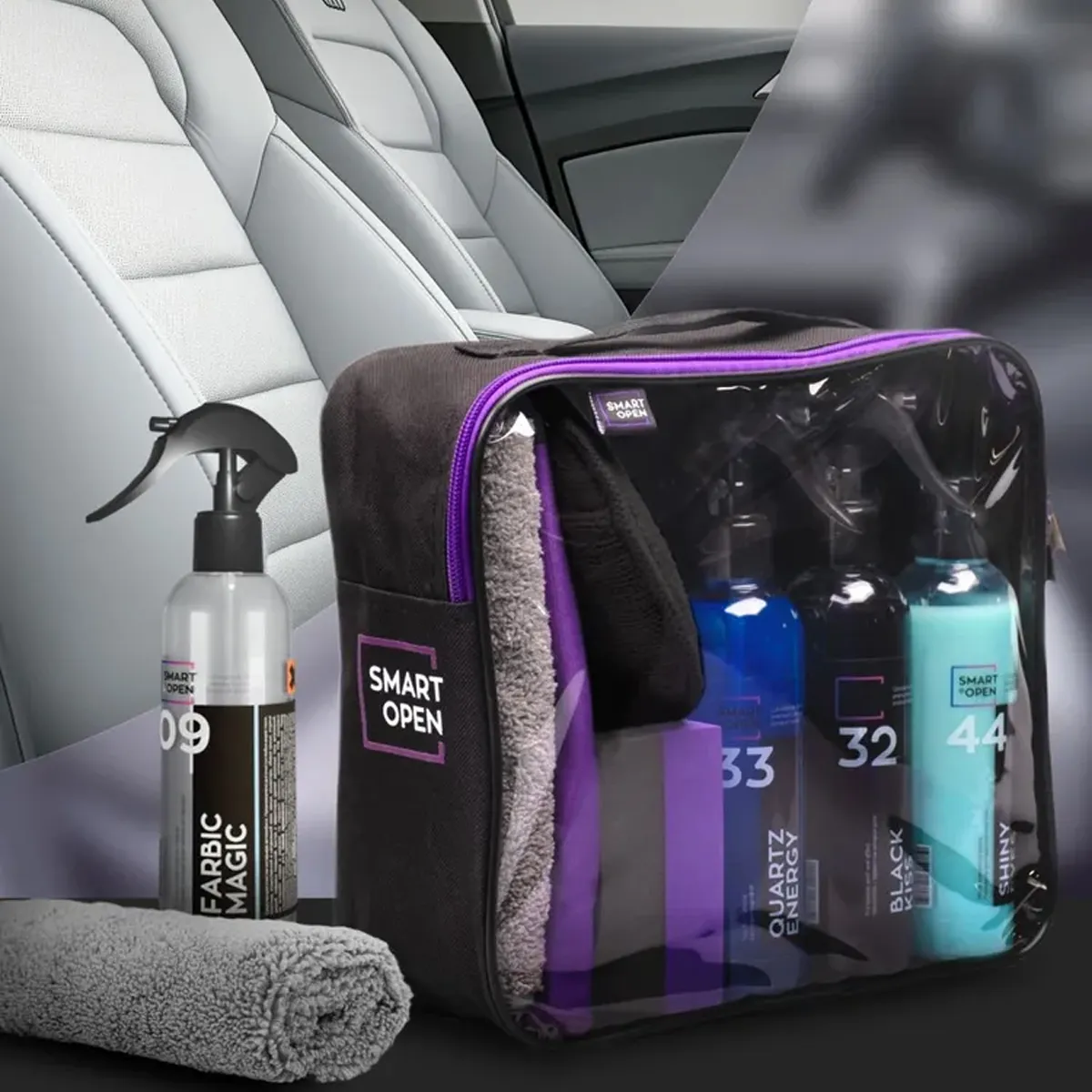 Набор для ухода за автомобилем SMART OPEN (5шт х 0,250мл)