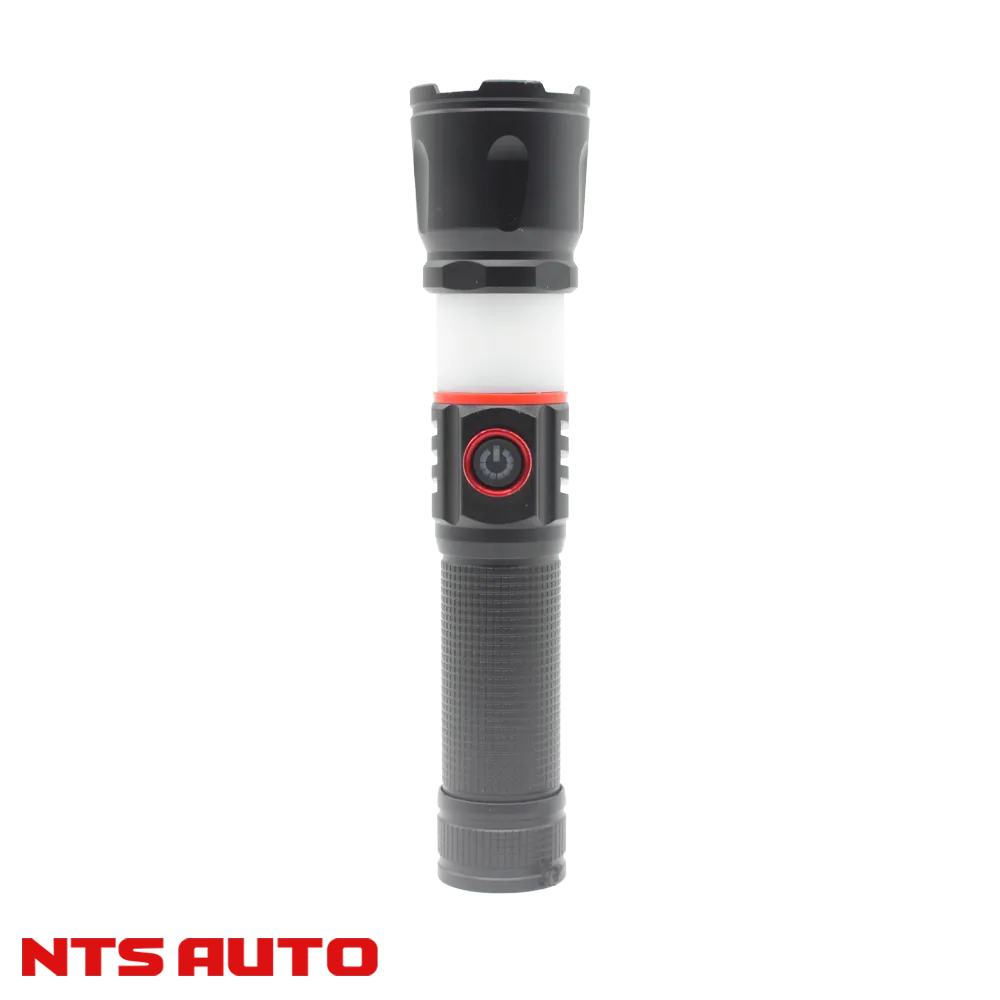 Фонарь ручной аккумуляторный с зумом и ночной подсветкой HY-2203