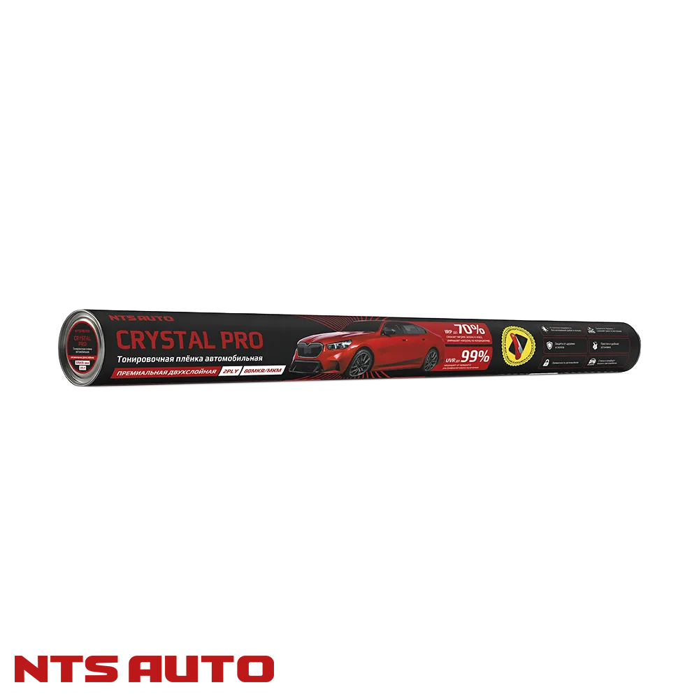 Тонировочная пленка в тубусе 2 мил 20% 0,5мX3м серия CRYSTAL PRO