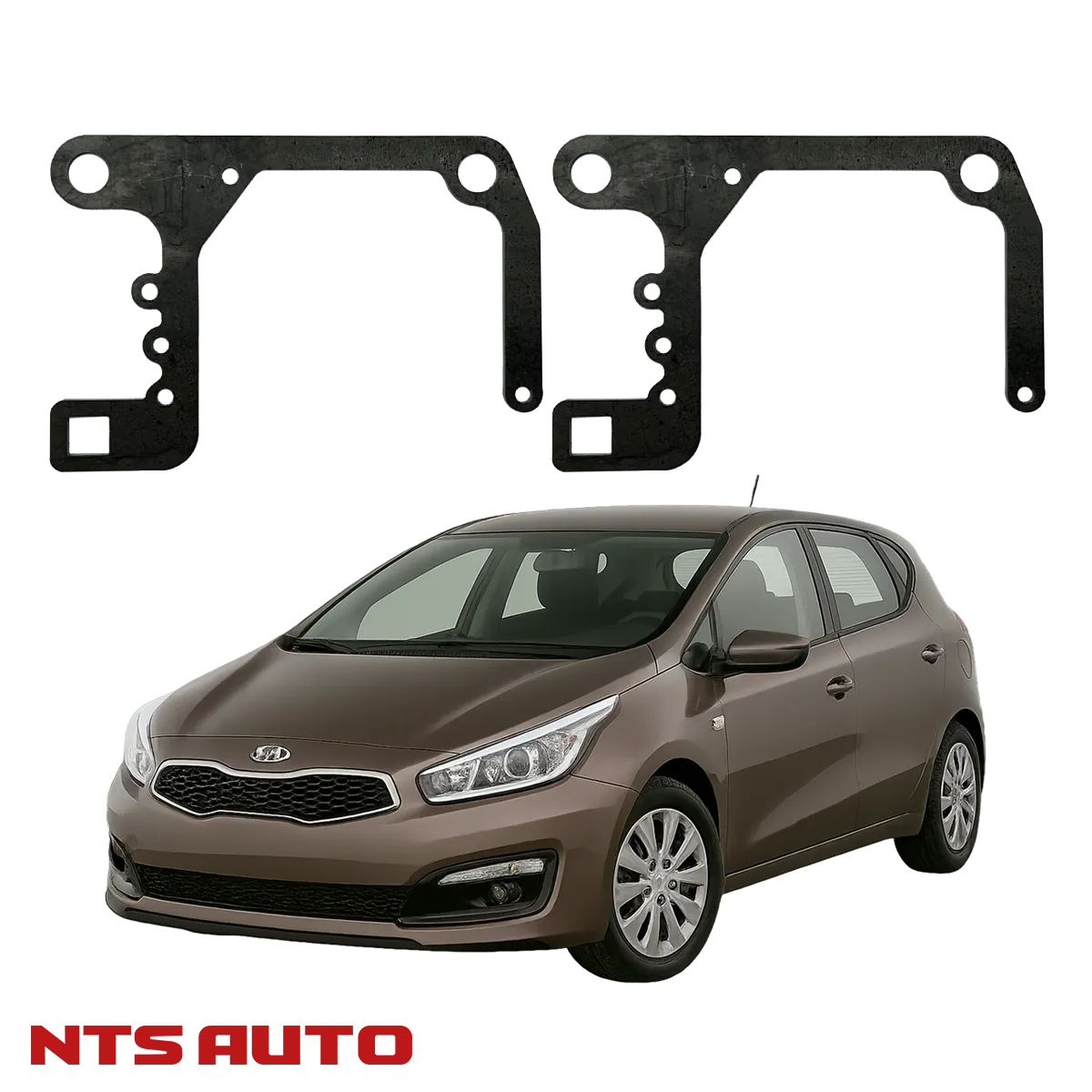 Переходные рамки для KIA Ceed JD (2012-2018) (комплектация без адаптива)